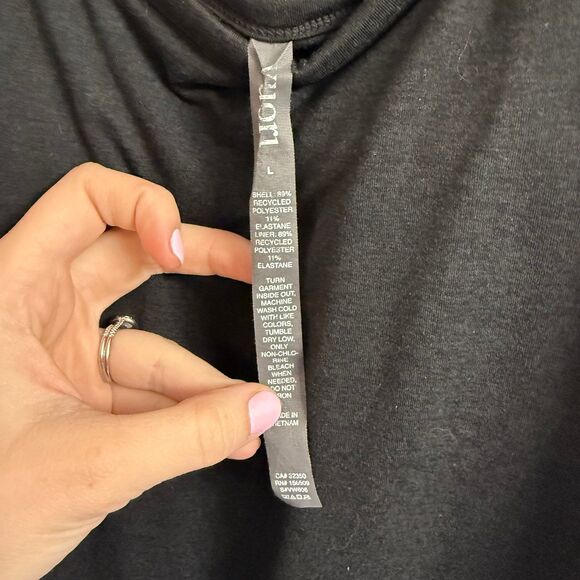 Women's Vuori Halo Essential Square Neck Midi Dress Black Heather Size Large - Picture 3 of 4